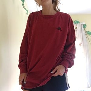 Adidas Red Long Sleeve Top